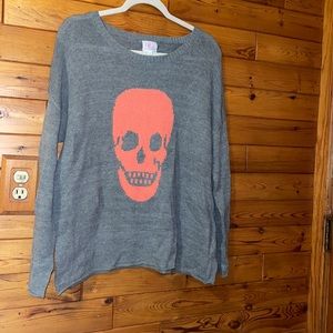 Pink Pinapple Skull Sweater